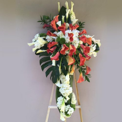 Calla Lilies Cross - Hollywood Forever