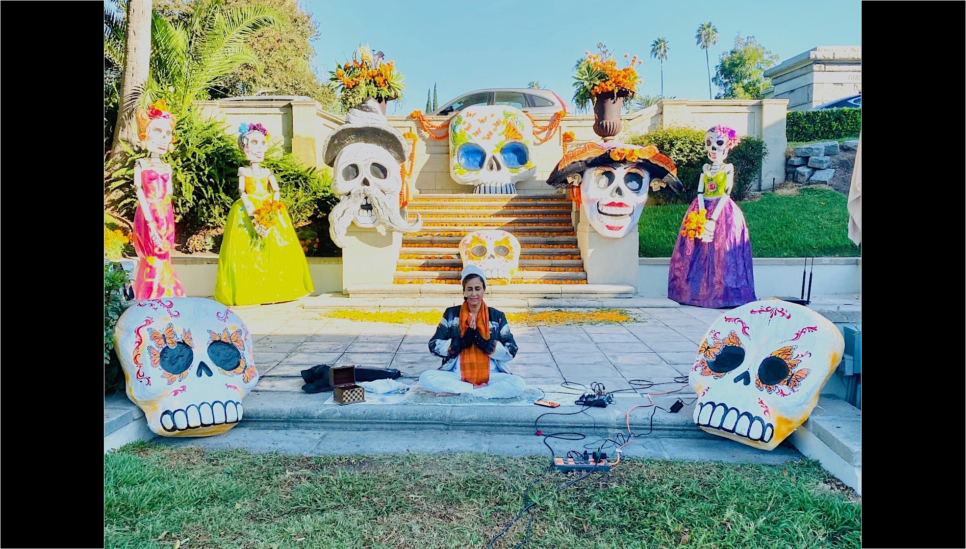Hollywood Forever Outdoor Yoga Los Angeles
